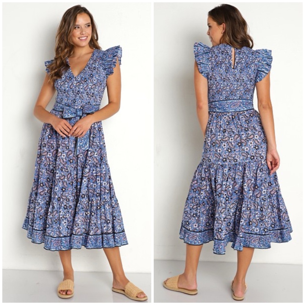Cleobella Autumn Midi Dress Paisley Print [Q12]